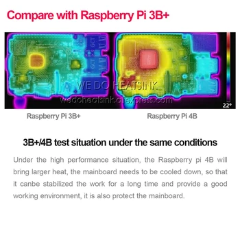 FACEM RADIATOR 4buc/set Raspberry Pi 4 DIY radiator Aluminiu Radiator Cooler Radiator Kit pentru Raspberry Pi 4B Disipare a Căldurii