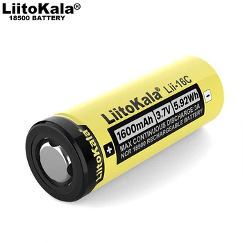 1BUC LiitoKala Lii-16C 18500 1600mAh 3A Descărcare de gestiune 3.7 V baterie reîncărcabilă Recarregavel acumulator litiu-ion pentru lanterna LED-uri