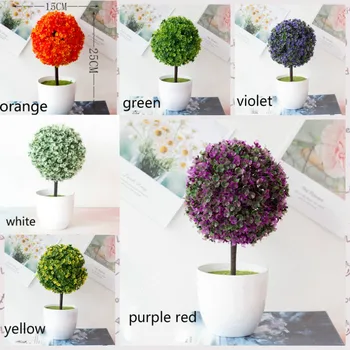 Noua Simulare Artificială Plante Bonsai Copac Mic De Plante În Ghiveci, Cu Flori De Plastic Ghiveci Ornamente Decor Acasă Hotel Garden Decor