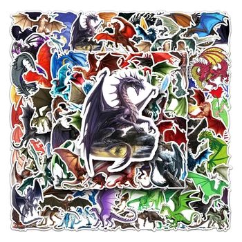 10/30/50PCS Desene animate Ins Dragon Rău Animal Graffiti Rece Autocolant Impermeabil Creative Tendință Decorative Decal Skateboard en-Gros