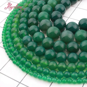 6,8,10 mm Rotunde Netede Verde, Onix, Agate Margele din Piatra Naturala pentru DIY Accesorii Farmecul Brățară Colier Bijuterii de Luare de 15