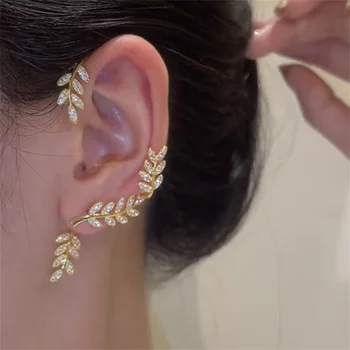 DASI 2022 coreeană de Moda Fluture Cristal Ureche Clipuri Ear Cuff Pentru Femei de Culoare de Aur de Argint de Culoare Clip Cercei Petrecere de Bijuterii Cadou