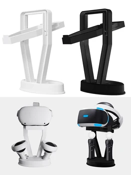 DATE BROASCA VR Suport Pentru Oculus Quest 2 Cască Display Stand de Depozitare Suport de Montare Stație De Rift S/HTC Vive/Touch Controlere