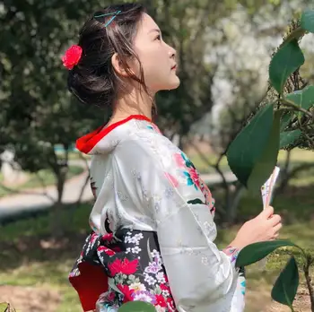 Japoneze Personalizate Kimono Set Femeie Frumoasă Rochie 2019 Noi De Vara Performanță Kimono Femeie Trage De Haine