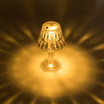 Tabelul Lumina de Designer Moderne, Transparente Mici LED-uri Lămpi de Masă pentru Living Dormitor Studiu Acasă Decor Creativ Lampă de Noptieră