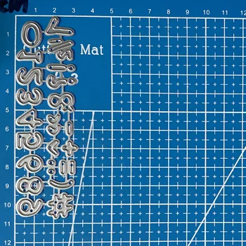 Zeita noroc Tăiere de Metal Moare Numere și Simboluri diy Scrapbooking Album Foto Decorative Relief Carte de Hârtie Meserii Moara