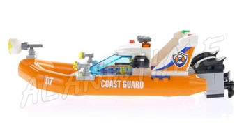 206pcs oraș Oraș Paza de Coasta Barcă de Salvare Ambarcațiuni Rock Island Rechin 10752 Blocuri Set de Caramizi Compatibile cu Modelul