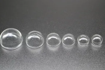 100buc 16mm en-gros de jumătate de glob de sticlă cu bule de acoperire cupola de sticla medalion diy flacon de sticlă colier pandantiv bijuterii lucrate manual concluziile