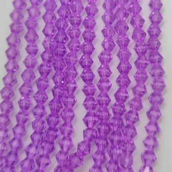3 4 6 mm Violet Bicone Sticlă cehă Cristal Margele Vrac Margele Spacer pentru a Face Bijuterii Colier Brățară DIY
