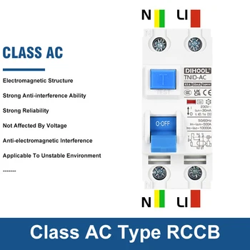 Încărcare Gramada de Curent diferențial Rezidual de Tip B Întrerupător de Circuit de Tip O/ AC 2P 4P ruperea cablului RCBO MCB Scurgere Protector