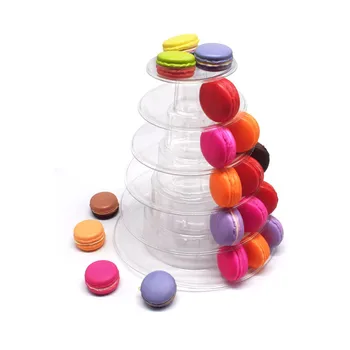 Macaron Display Stand Cu 6 Niveluri De 10 Niveluri Cupcake Tower Rack Standuri Tort Tava Pentru Nunta Tort Decorare Bakeware