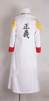 Anime ONE PIECE Costume Cosplay Akainu Sakazuki Borsalino Sengoku Justiție Albe Uniforme de Marină Halloween Femei Barbati Pentru Cadouri