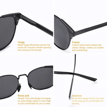 Moda ochelari de Soare Polarizat Femei Barbati Brand Designer de Aluminiu Magneziu Ochelari de Soare Lentile TAC Nightvision Ochelari de AntiBlue Lumina
