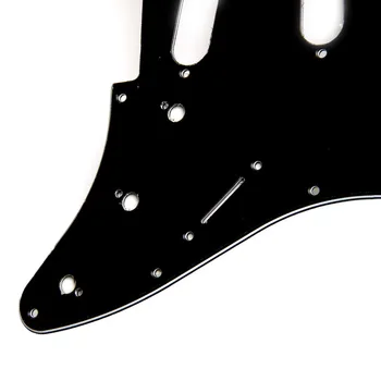 3 Straturi De Chitara Electrica Pickguard Negru Zero Placă Pentru Strat Stratocaster Nou Parte De Chitară Accesorii