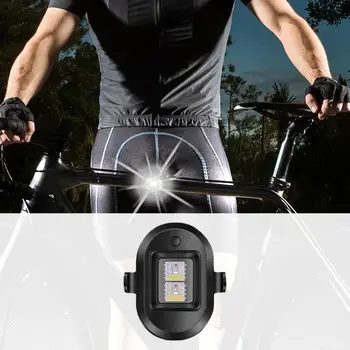 Bicicleta Lumina din Spate Impermeabil Coada de Lumină LED-uri Drone Lumina Strobe USB Reîncărcabilă Biciclete Siguranță Lumini de Avertizare Accesorii pentru Biciclete