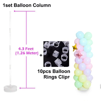 1 Set de 102CM Balon cu Stand Balon cu Stand Coloana de Afaceri Fericită Zi Balon Latex Petrecere de Aniversare de Nunta Decor de Crăciun