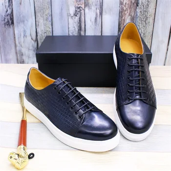 Nou Lux Barbati din Piele Pantofi Cu Model Pește Confortabil Casual Pantofi de Banchet, Petrecere de Dating Pantofi pentru Bărbați