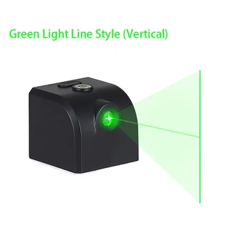 USB Reîncărcabilă Mini Laser Metru Nivel, Mic Laser Cruce Linie Infraroșu Locator, Material PC Lumina Verde Linie Proiector