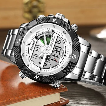 Bărbați Sport Încheietura Ceas pentru Bărbați Militar Impermeabil Ceasuri pentru Bărbați din Oțel Complet LED Ceas Digital Ceas Masculin reloj hombre 2018 READEEL