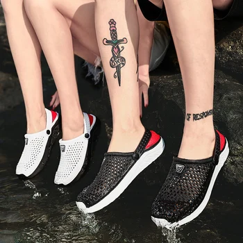 Unisex sandale de vara pentru femei pantofi de plaja cu uscare rapida, cu talpi groase papuci barbati flip-flops non-alunecare moale jos deodorant