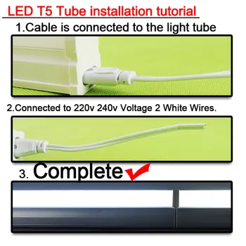 Tub LED T5 Lampa 4 buc 30cm, 60cm 6W 9W 220V PVC Plastic Fluorescent Tub de Lumină LED-uri Lampă de Perete Cald Alb Rece Rosu Verde Albastru Roz
