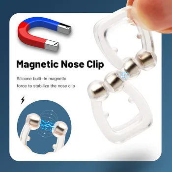Magnetic Anti Sforait Dispozitiv Opri Sforăit Clip Nas Ușor de a Respira de a Îmbunătăți Dormit Portabil Anti-sforăit instrument Cu Cazul 1/2/3/5PCS