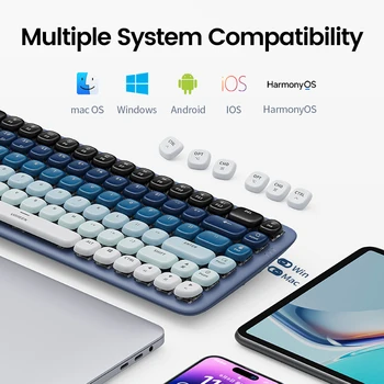 UGREEN Tastatura Wireless Bluetooth 5.0 & cu Fir Mecanică 84 Cheile Maro Comutator Pentru MacBook iPad Tablet PC Telefon Tastatura Laptop