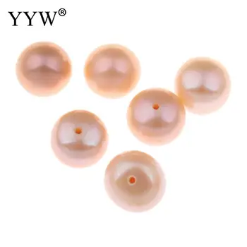 9-9.5 mm Real Perle de apă Dulce Margele Margele Vrac 11 Culori Jumătate-Forate Perle Margele Pentru Bijuterii DIY Vânzare De Pereche