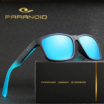 PARANOIC Epocă ochelari de Soare Polarizati pentru Bărbați Ochelari de Soare Pentru Barbati de Conducere Pătrat Negru Oculos Masculin 8 Culori Model 8019 P8019