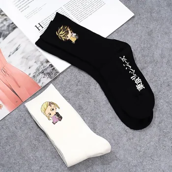 Tokyo Răzbunătorul Femeie Ciorap Anime pentru Femei Șosete Japoneze Imprimare Tub de Mijloc Sox Casual Respirabil Primavara-Vara Drumeții Zbor