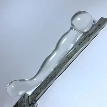 170*35mm 138g Sticlă Pyrex Penis Artificial Penis Crystal Fals Anal Plug de Prostata pentru Masaj se Masturbeaza Jucărie Sexuală de Adult Gay Femei