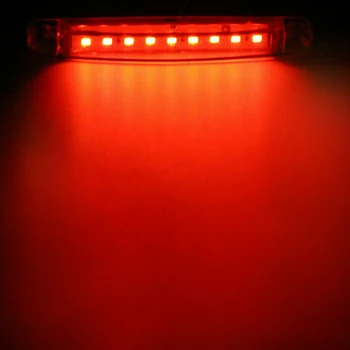 10X Roșu 9 LED Sigilat Partea Marker-ul creatininei Lumina Pentru Camion Remorcă Camion Autobuz 12V