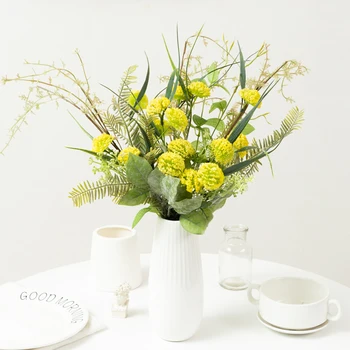 De lux Plastice Artificiale, Flori pentru Nunta, Decor Acasă de Masă de Înaltă Calitate de Papadie Buchet Ceapa Bile Fals Plante
