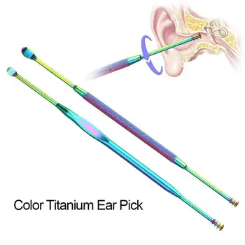 Oțel Cerumen Instrument de Ștergere Cap Dublu Ear Cleaner Copii de Siguranță pentru Adulți auditiv Ear Wax Remover Bastoane
