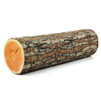 Creative mare salcie manechin din lemn bloc log textura butuc pernă de formă cilindrică perna cojines decor para canapea