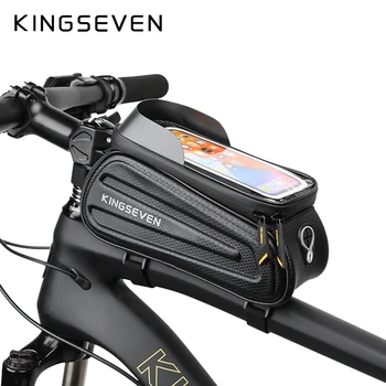 KINGSEVEN Impermeabil Bicicleta Sus Fata Tub Sac de Telefon cu Touch Screen Caz Sac de MTB Drum de Munte Ciclism Biciclete Geanta Accesorii pentru Biciclete