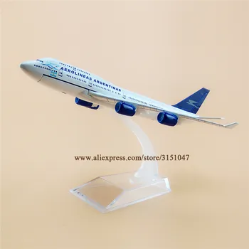 16cm Aer Aerolineas Argentinas B747 Boeing 747 Airways companiile Aeriene din Aliaj de Metal de Avion Avionul Model de turnat sub presiune Aeronave