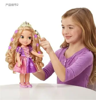 Disney Le Pei Rapunzel/moana de Sunet Și Lumină Cântând Papusa de Vinil Papusa de Fata a Juca Casa de Colectare de Jucării Păpușă Ziua de nastere Cadou de Crăciun