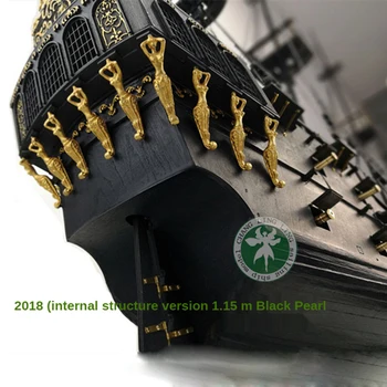 2018 Structura Internă Versiunea 1/35 Black Pearl Barcă cu pânze Piratii din Caraibe Lemn Model Asamblare DIY Meserii