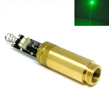 Industriale Alamă mică de 5 mw 532nm Verde cu Laser Dioda Laser DOT Modul DC3V Lumină LED-uri