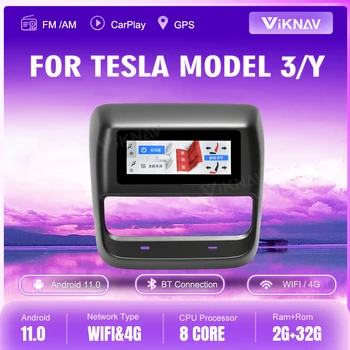 AC Panou Pentru Tesla Model 3 Model de Masina din Spate, Clima Control Display reglează Scaunul Ecran Tactil LCD