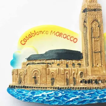 Maroc Casablanca Frigider Magnet Suvenir Cadou Creativ Pitoresc Frigider Autocolant Moderne De Bucatarie Acasă Decor