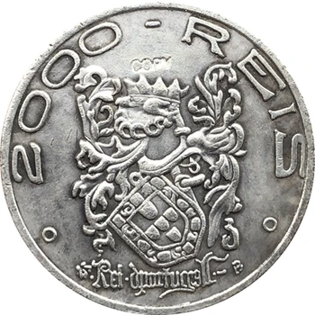 1932 Brazilia 2000 Reis monede COPIE