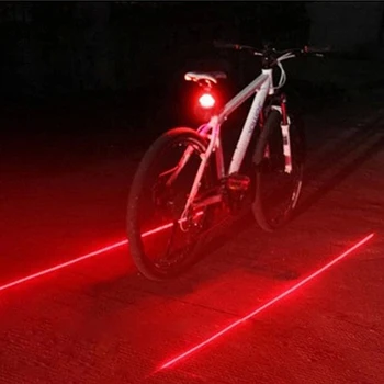 Bicicleta Stop cu 5 LED-uri Laser 2 din Spate Lumina de Biciclete de Înaltă Vizibilitate Bicicleta Lampa Felinar Avertizare de Siguranță Biciclete de Iluminat Велоаксессуары