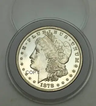 Rare Statele Unite Ale Americii Monede 1878 8 Penele Cozii Morgan Un Dolar Tip Greșit De 90% Argint Copia Fisei De Greutate 26.73 Grame