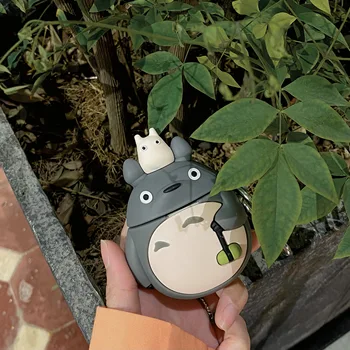 Copilul de Desene animate Drăguț Totoro Caz Pentru AirPods 1 2 Pro silicon moale Wireless bluetooth cască Protecție acoperă pentru airpods 1 2 3