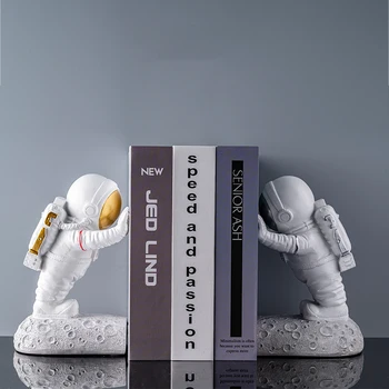 Creative Rășină Astronaut Bookend Masă De Carte Organizator Cosmonaut Figurine Birou Bookend Decor De Birou
