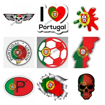 Portugheză de Fotbal Harta cu Steagul Decal Camion Geamul Mașinii Autocolant Amuzant Portugalia Pavilion Autocolant Accesorii Auto Motociclete