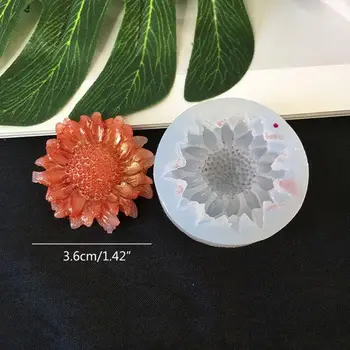 10 Stiluri 3D Flori de Mucegai Silicon Rășină Camellia Bujor Daisy Floare de Lotus Pandantiv Bijuterii de Luare de Instrumente de Rășină Epoxidică Matrite
