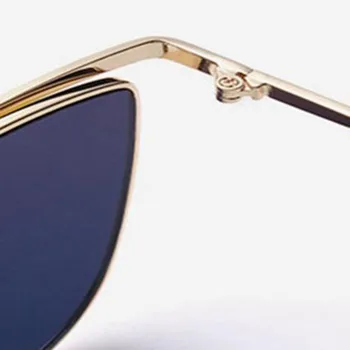 LeonLion New Sosire 2021 Cateye ochelari de Soare Femei din Metal de Epocă de Lux Ochelari Oglinda Retro Oculos De Sol Feminino UV400